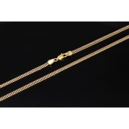 Außergewöhnliche Layer-Goldkette / Collier in außergewöhnlichem Tricolor Design aus 14K 585 Gold (Gelbgold, Weißgold, Roségold) - ca. 45cm