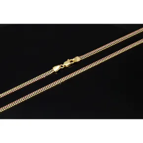 Außergewöhnliche Layer-Goldkette / Collier in außergewöhnlichem Tricolor Design aus 14K 585 Gold (Gelbgold, Weißgold, Roségold) - ca. 45cm