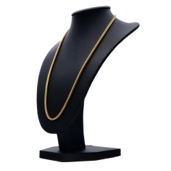 Exklusive, kurze FBM- Goldkette / Collier aus massivem, edlen Gold (585 / 14k Gelbgold) ca. 45cm Länge, ca 2,5mm Breite