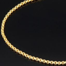 Hochwertig produziertes Goldarmband aus edlem 14K 585er Gold (Gelbgold) kurzgliedrig ca. 19cm, 2mm
