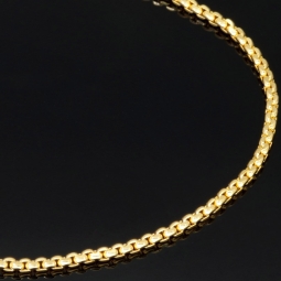 Hochwertig produziertes Goldarmband aus edlem 14K 585er Gold (Gelbgold) kurzgliedrig ca. 19cm, 2mm