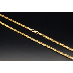Exquisite Fuchsschwanz-Goldkette aus edlem 585er (14K) Gelbgold – ca. 55 cm, 2,5 mm