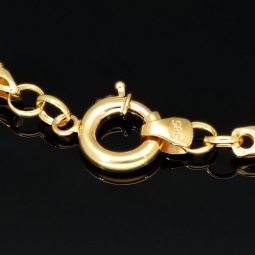 Hochwertig gearbeitetes Gold-Armband in Greco Design aus funkelndem Bicolor 585er Gelb- und Weißgold (ca. 21,5 cm, 4mm)