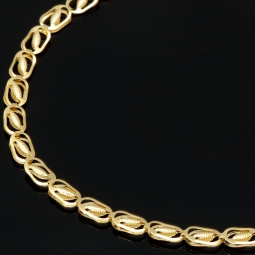 Exquisites 14K 585er Goldarmband – Feine Verarbeitung mit feiner Struktur und edler Ausstrahlung (ca. 19cm Länge, 3mm Breite)