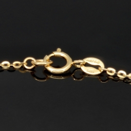 Trendiges Ankerarmband aus edlem14K 585er Gold (Gelbgold) mit bunten Elementen (verstellbar von ca. 17cm bis 19cm)