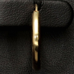 Mini-Creolen aus glänzend poliertem 14K / 585 Gold (Gelbgold) – zeitlos, elegant und edel