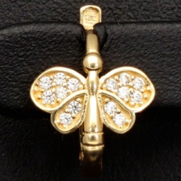 Exklusive Butterfly Ohrringe aus 585 14K Gold – Funkelnde Schmetterlinge mit strahlenden Zirkoniasteinen