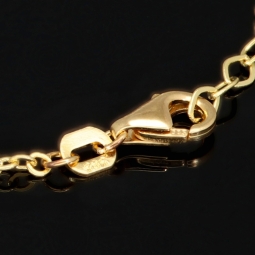 Hochwertig gearbeitetes Armband aus edlem 585 14K Gold (Gelbgold) in filigranem Kleeblatt-Design - ca. 18,5 - 20 cm längenverstellbar