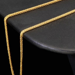 Goldkette / Fuchsschwanzkette mit filigranem Gliederdesign aus 585 14k Gelbgold (ca. 50 cm lang, 1,5 mm breit)