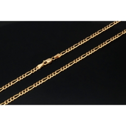 Edle Goldkette – Figarokette, stilvoll und hochwertig verarbeitet aus massivem Gold (333 / 8K Gelbgold) - ca. 50cm lang, ca. 3mm