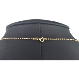 Edle, kurzgliedrige Ankerkette aus exquisitem 14K 585 Gold (Gelbgold) – ca. 60 cm, ca. 1,4 mm