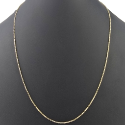 Edle, kurzgliedrige Ankerkette aus exquisitem 14K 585 Gold (Gelbgold) – ca. 60 cm, ca. 1,4 mm