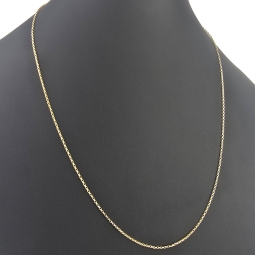 Edle, kurzgliedrige Ankerkette aus exquisitem 14K 585 Gold (Gelbgold) – ca. 60 cm, ca. 1,4 mm