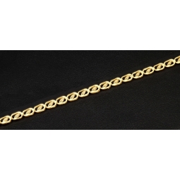 Exklusives Goldarmband (14K 585er Gold, Gelbgold) – Feines Design mit hochwertiger Verarbeitung (ca. 18,5cm Länge, 2,5mm Breite)