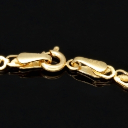 Exklusives Goldarmband (14K 585er Gold, Gelbgold) – Feines Design mit hochwertiger Verarbeitung (ca. 18,5cm Länge, 2,5mm Breite)