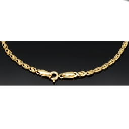 Exklusives Goldarmband (14K 585er Gold, Gelbgold) – Feines Design mit hochwertiger Verarbeitung (ca. 18,5cm Länge, 2,5mm Breite)