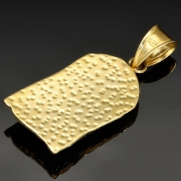 Funkelnder Jesus Anhänger aus hochwertigem 14K 585 Bicolor Gold (Gelbgold und Weißgold)