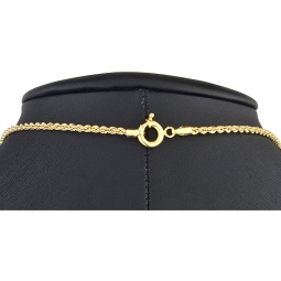 Exquisites Collier Kordelkette mit Quastenanhänger dekoriert mit Goldperlen (ca. 45cm, 2mm) 14K 585 Gold