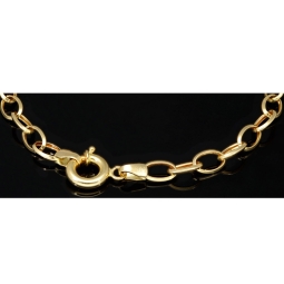 Feines Herz - Armband aus funkelndem 585 14K Bicolor Gold (Gelbgold und Weißgold) ca. 21 cm Länge