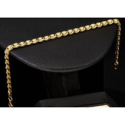 Gold-Armband aus edlem 14K / 585 Gelbgold in stlvollem Design ca. 17,5 cm Länge , 3,5mm