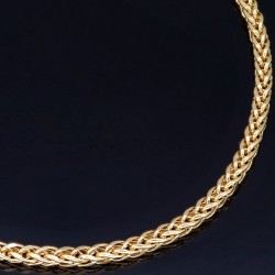 Funkelndes Goldarmband im eleganten Fuchsschwanz-Design aus hochwertigem 14K 585 Gold (Gelbgold) ca. 18 cm Länge