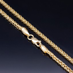 Funkelndes Goldarmband im eleganten Fuchsschwanz-Design aus hochwertigem 14K 585 Gold (Gelbgold) ca. 18 cm Länge