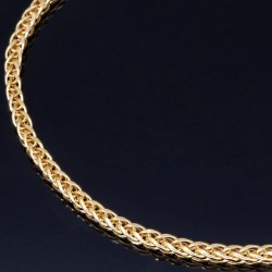 Funkelndes Goldarmband im eleganten Fuchsschwanz-Design aus hochwertigem 14K 585 Gold (Gelbgold) ca. 18 cm Länge
