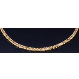 Funkelndes Goldarmband im eleganten Fuchsschwanz-Design aus hochwertigem 14K 585 Gold (Gelbgold) ca. 18 cm Länge