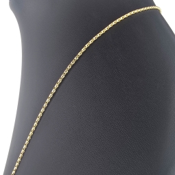 Fein gearbeitete, kurzgliedrige Ankerkette aus hochwertigem 14K 585 Gold (Gelbgold) – ca. 50 cm, ca. 1,5 mm