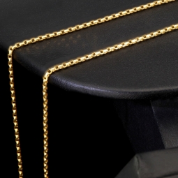 Zeitlose kurzgliedrige Ankerkette aus hochwertigem 14K 585 Gold (Gelbgold) – ca. 55 cm, ca. 1,5 mm