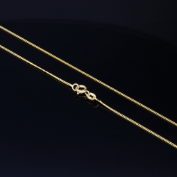 Edle, sehr kurze Panzerkette 2-seitig diamantiert aus hochwertigem 585 /14k Gold für Damen (ca. 38cm, 1mm )