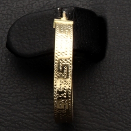 Exklusive Creolen / Ohrringe in zeitlosem Greco-Design aus hochwertigem 585 / 14K Gold