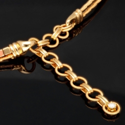 Wellendorff Markenschmuck: Luxuriöses Y-Collier Glücksverführung mit Brillantbesatz (ca. 1,178 ct.) aus hochwertigem Gold in ca 42,5 cm Länge (18K / 750 Gelbgold)