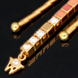 Wellendorff Markenschmuck: Luxuriöses Y-Collier Glücksverführung mit Brillantbesatz (ca. 1,178 ct.) aus hochwertigem Gold in ca 42,5 cm Länge (18K / 750 Gelbgold)