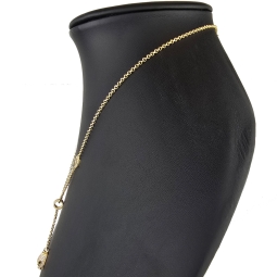 Anmutige Goldkette / Collier mit Pantherkopf-Anhänger aus funkelndem Gold (14K 585 Gelbgold) mit Zirkoniabesatz ca. 45cm