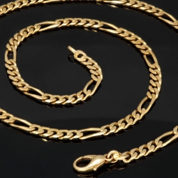 Edle Figarokette / Goldkette aus massivem Gold (8K, 333 Gelbgold) in ca. 5mm, 60cm (ca. 32g)