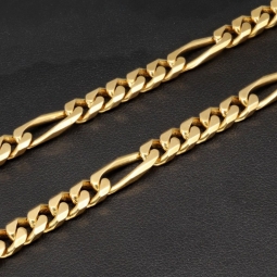 Edle Figarokette / Goldkette aus massivem Gold (8K, 333 Gelbgold) in ca. 5mm, 60cm (ca. 32g)