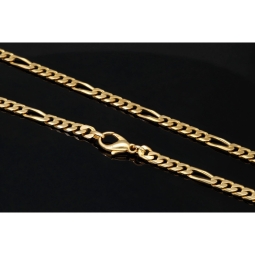 Edle Figarokette / Goldkette aus massivem Gold (8K, 333 Gelbgold) in ca. 5mm, 60cm (ca. 32g)