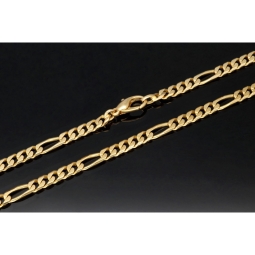 Edle Figarokette / Goldkette aus massivem Gold (8K, 333 Gelbgold) in ca. 5mm, 60cm (ca. 32g)