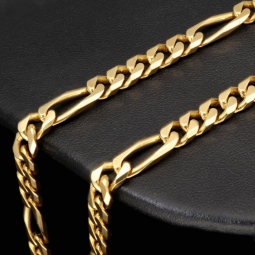 Edle Figarokette / Goldkette aus massivem Gold (8K, 333 Gelbgold) in ca. 5mm, 60cm (ca. 32g)