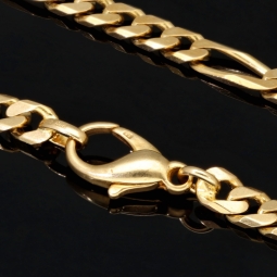 Edle Figarokette / Goldkette aus massivem Gold (8K, 333 Gelbgold) in ca. 5mm, 60cm (ca. 32g)
