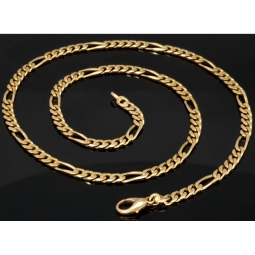 Edle Figarokette / Goldkette aus massivem Gold (8K, 333 Gelbgold) in ca. 5mm, 60cm (ca. 32g)