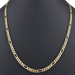 Edle Figarokette / Goldkette aus massivem Gold (8K, 333 Gelbgold) in ca. 5mm, 60cm (ca. 32g)
