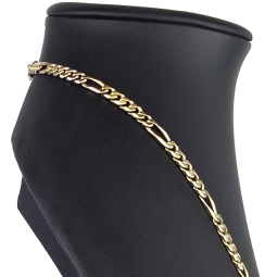 Edle Figarokette / Goldkette aus massivem Gold (8K, 333 Gelbgold) in ca. 5mm, 60cm (ca. 32g)