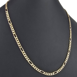 Edle Figarokette / Goldkette aus massivem Gold (8K, 333 Gelbgold) in ca. 5mm, 60cm (ca. 32g)