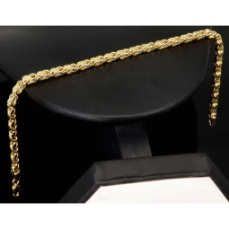 Edles Königsarmband aus hochwertigem 14K / 585 Gold (Gelbgold) in ca. 22 cm Länge, ca. 3mm Breite