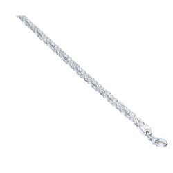 Königsarmband aus 925er Sterlingsilber (21cm Länge, 4mm Breite)