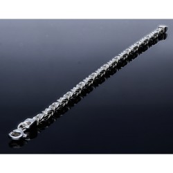 Königsarmband aus 925er Sterlingsilber (21cm Länge, 4mm Breite)
