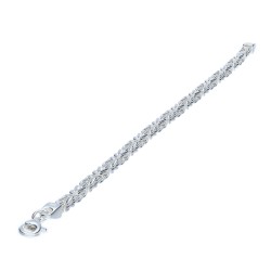 Königsarmband aus 925er Sterlingsilber (21cm Länge, 4mm Breite)