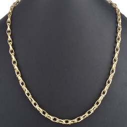 Funkelnde Ankerkette aus hochwertigem 585er 14k Gelbgold, ca.  60cm, 6mm (ca. 11,5 Gramm)